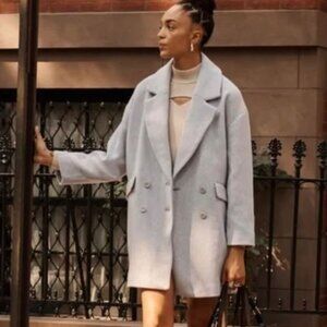 Abercrombie & Fitch wool-blend Dad Coat